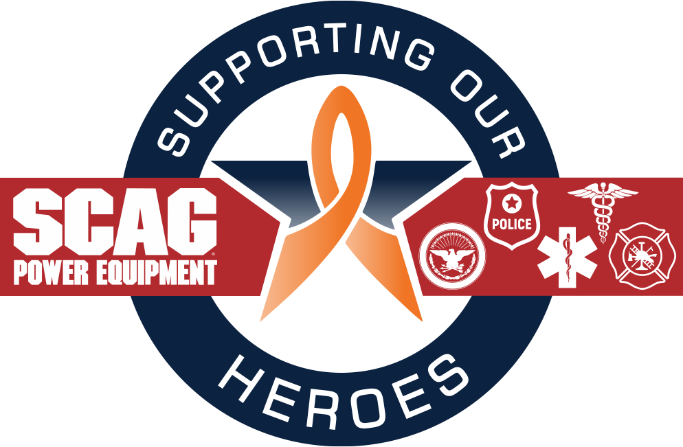 Scag Supporting Our Heroes Badge