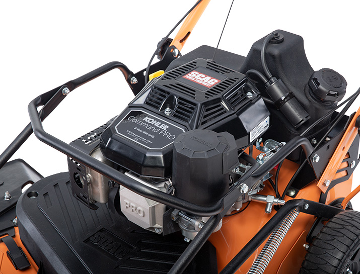 Image of the SFCII-30 mower's transmission engine.